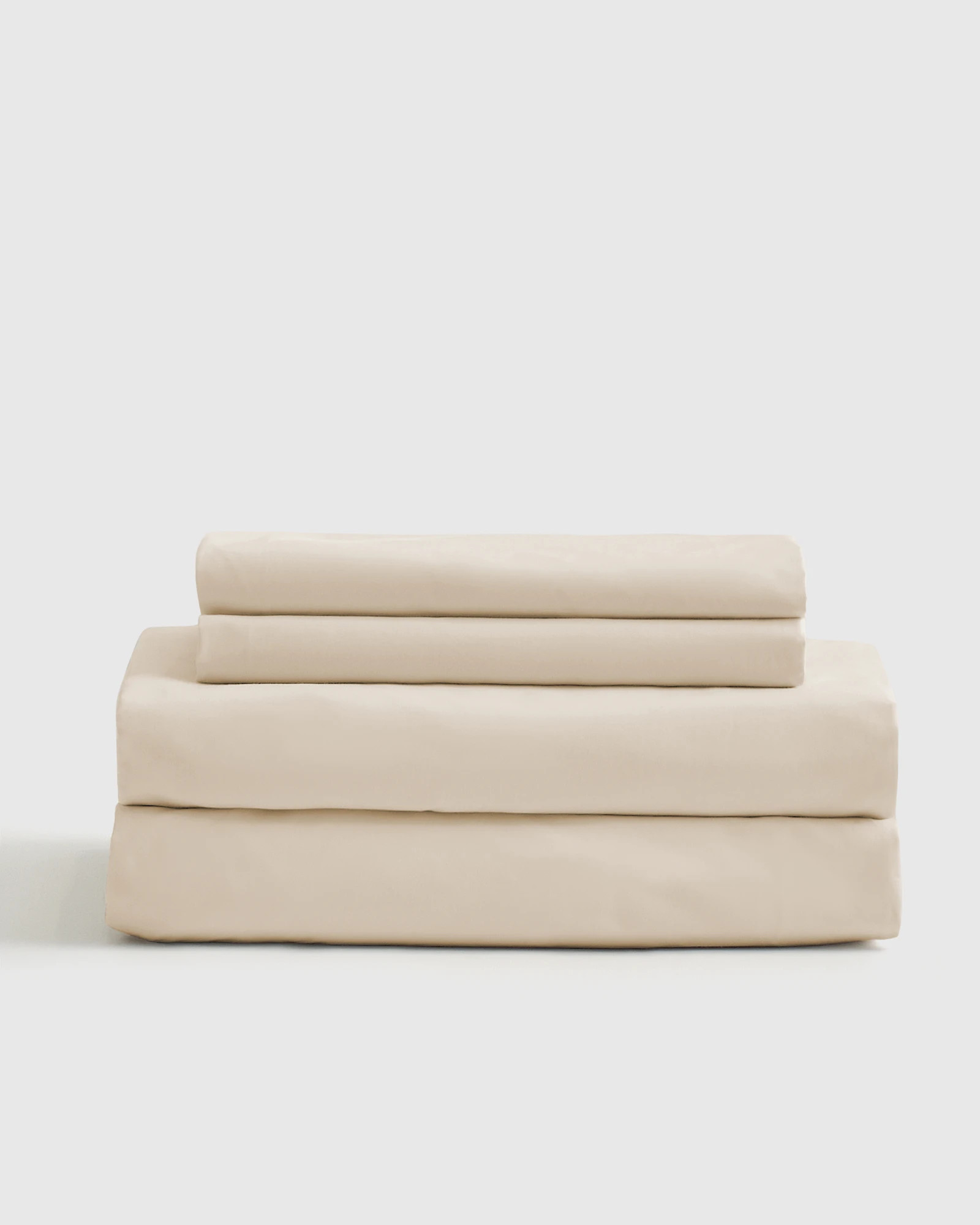 Classic Organic Percale Sheet Set in Ivory | Quince