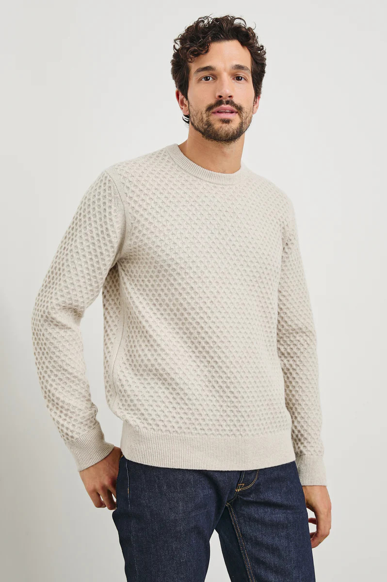 CARRICK SWEATER - OATMEAL HEATHER | Rails