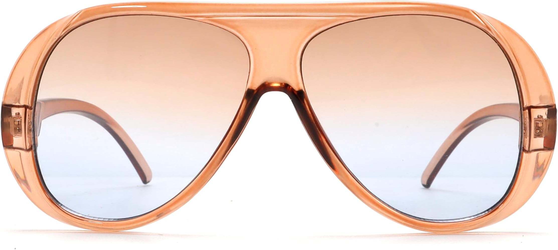 Trendy Aviator Sunglasses for Women Men, Retro 70s Sun Glasses, Oversized glasses UV400 | Amazon (US)