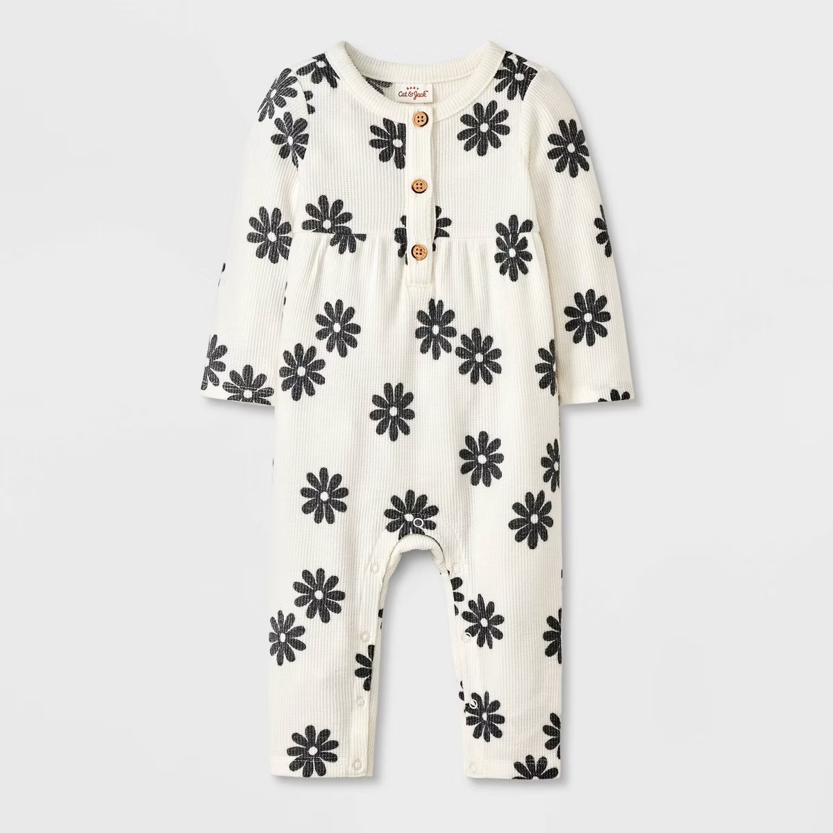 Baby Floral Waffle Romper - Cat & Jack™ | Target