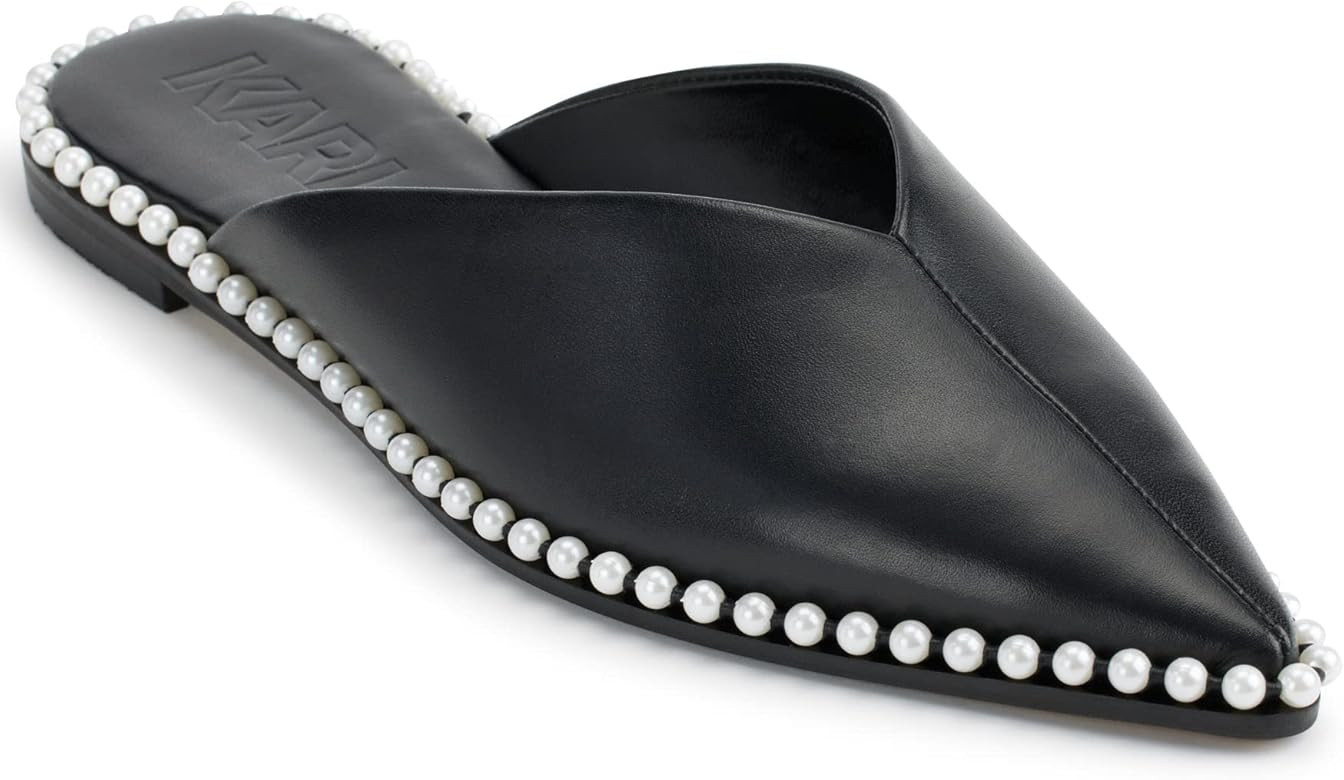 Karl Lagerfeld Paris Women's Vyra-Flat Mule 8mm Sandal | Amazon (US)