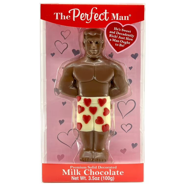 The Perfect Man Solid Decorated Milk Chocolate, 3.5 oz | Walmart (US)