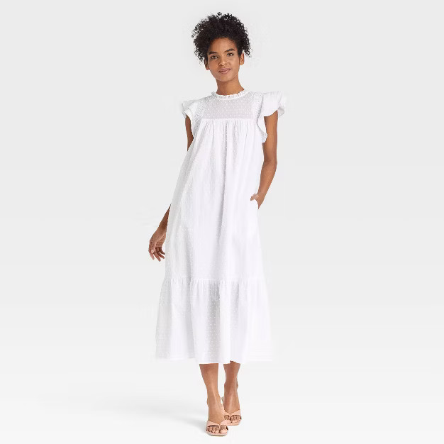 Women's Flutter Short Sleeve Shift Dress - Who What Wear™ | Target