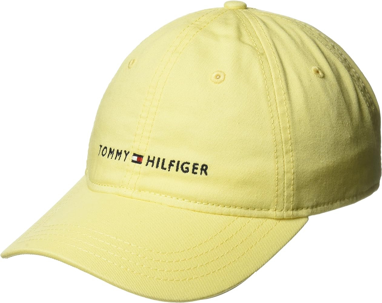 Tommy Hilfiger Men's Cotton Logo Adjustable Baseball Cap | Amazon (US)