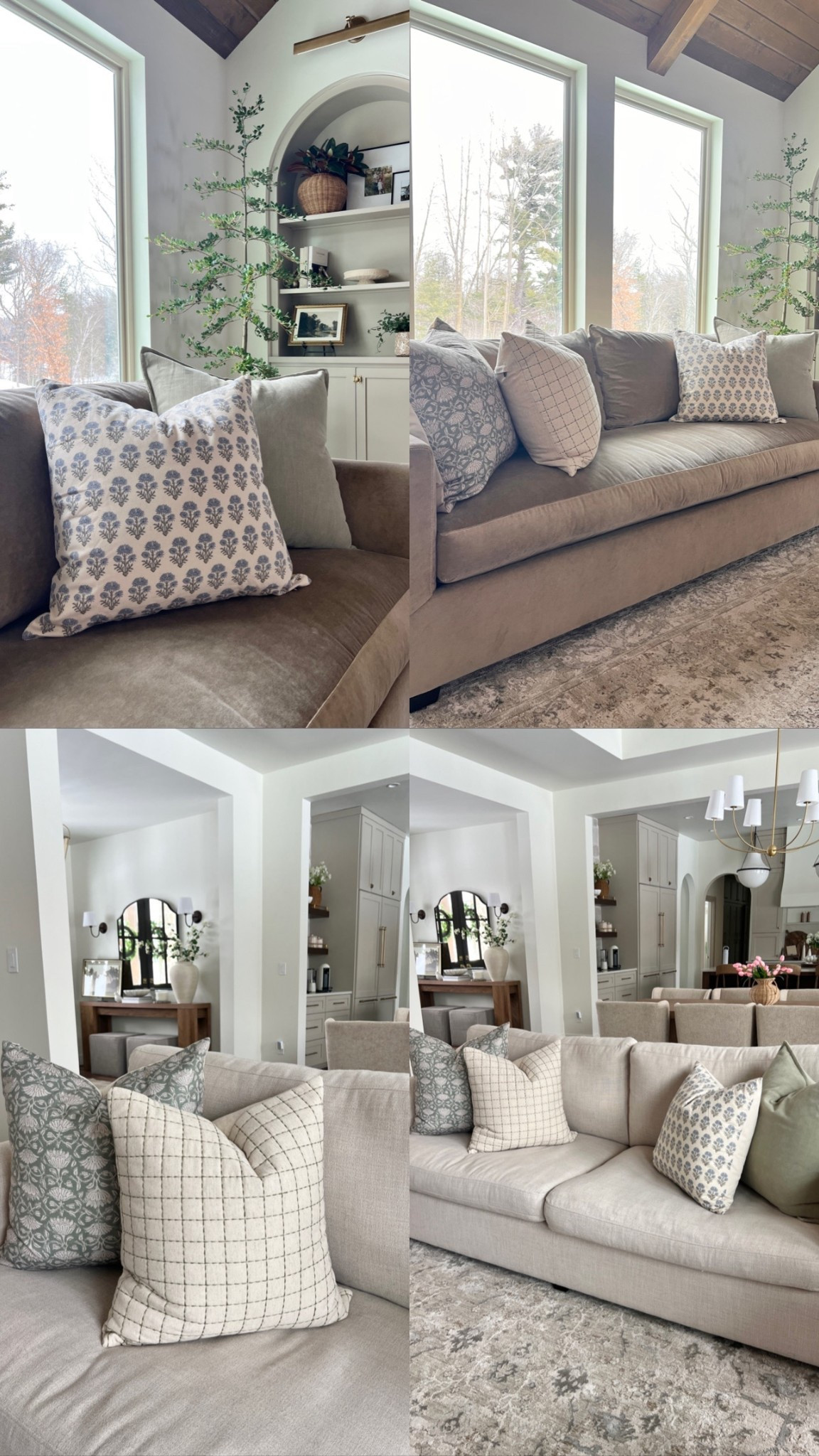 Linking our sofas, throw pillows, and rug! For the rug you can use code:
REMI for a discount! 

Living room sofa 
Spring throw pillows 
Living room decor 

#LTKHome