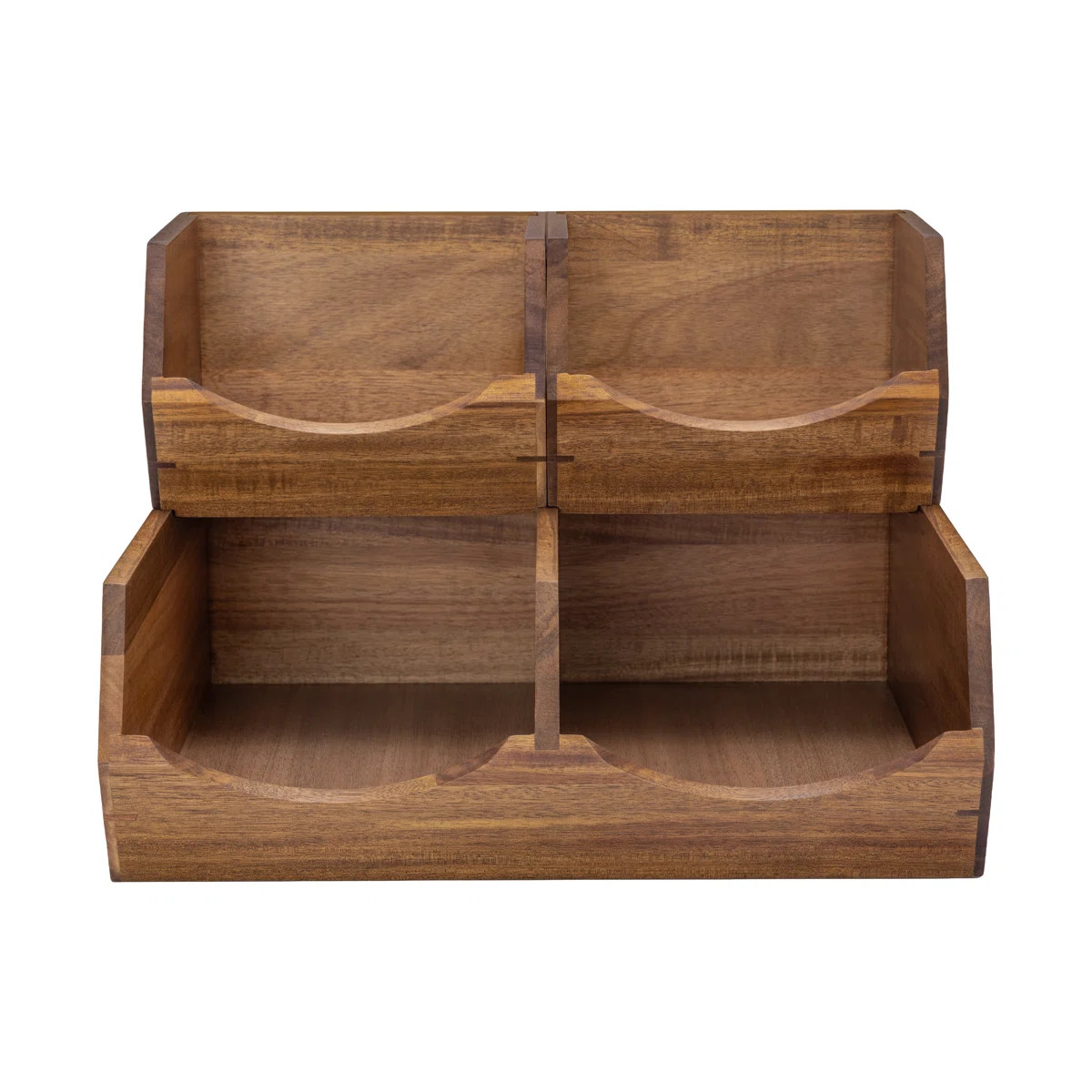 Acacia Wood Stackable Bin Organizer (Set of 3) | Wayfair North America