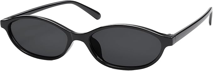 Retro Oval Small Sunglasses for Women 90s Trendy Narrow UV Protection Y2k Trendy Sunnies Shades S... | Amazon (US)