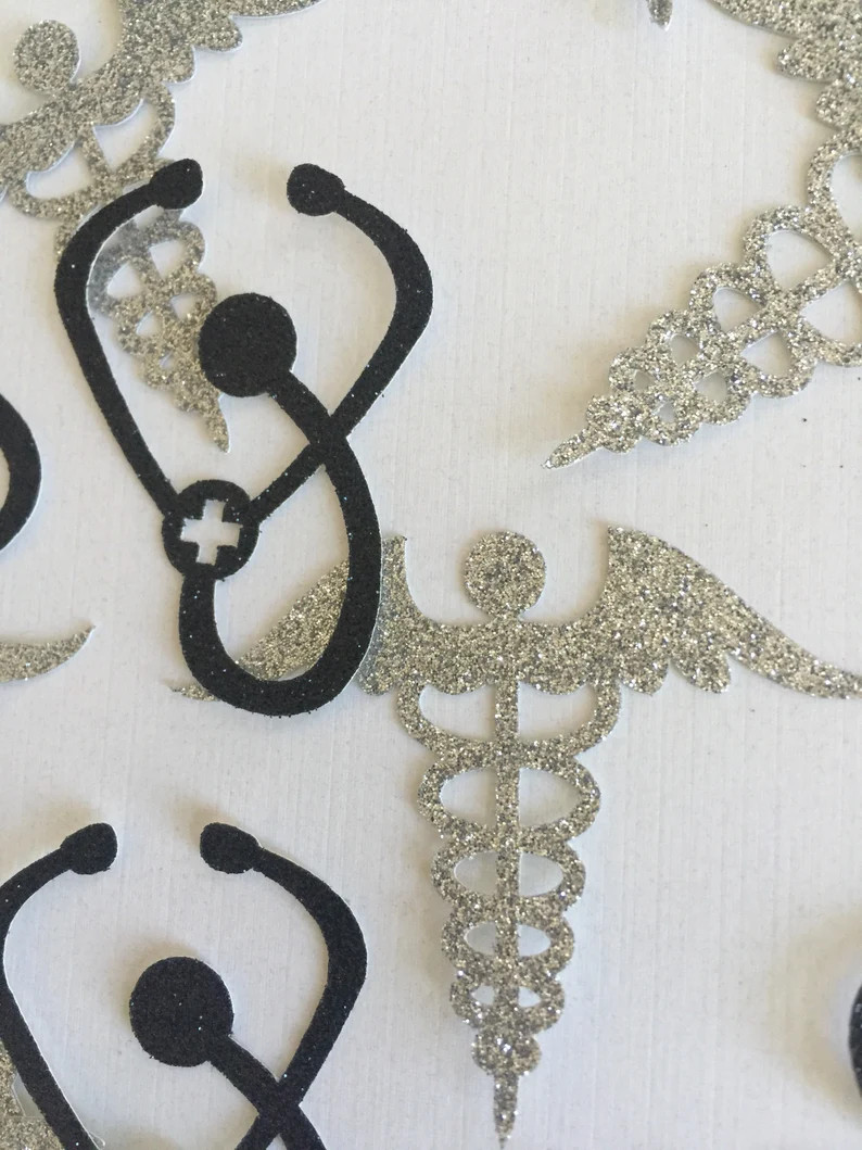 Caduceus Confetti With Stethoscope - Medical Confetti - Nursing School Graduation - 30CT - Etsy | Etsy (Global)