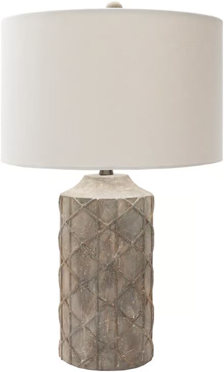 Brenda 27-Inch Benmont Composition Linen Shade Table Lamp Lamp | Rugs USA