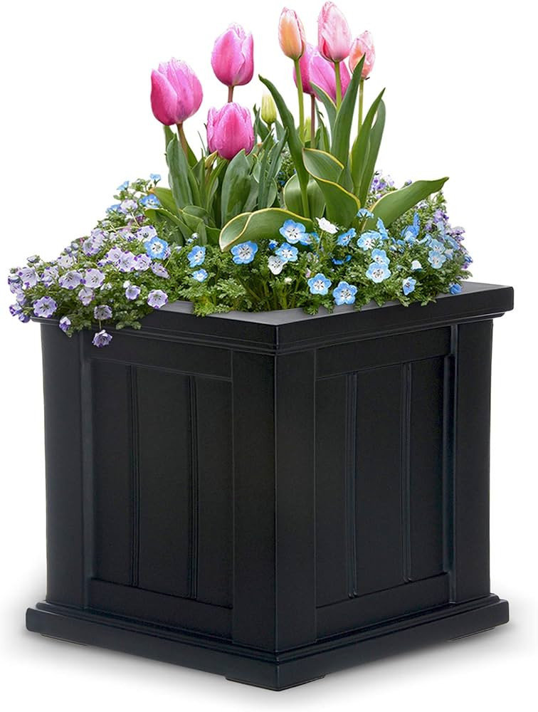 Mayne 4836B Planter, 14 -Inch, Black | Amazon (US)