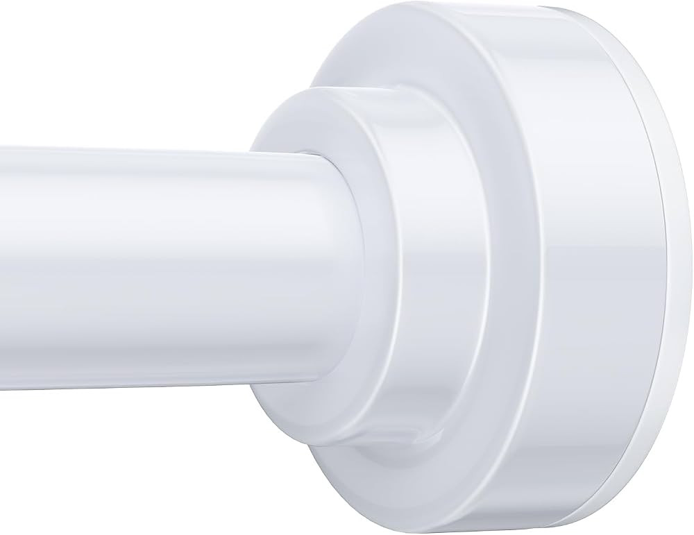 TEECK Shower Curtain Rod, 32-80 inch Adjustable Spring Tension Curtain Rod, Never Rust Anti-Slip ... | Amazon (US)