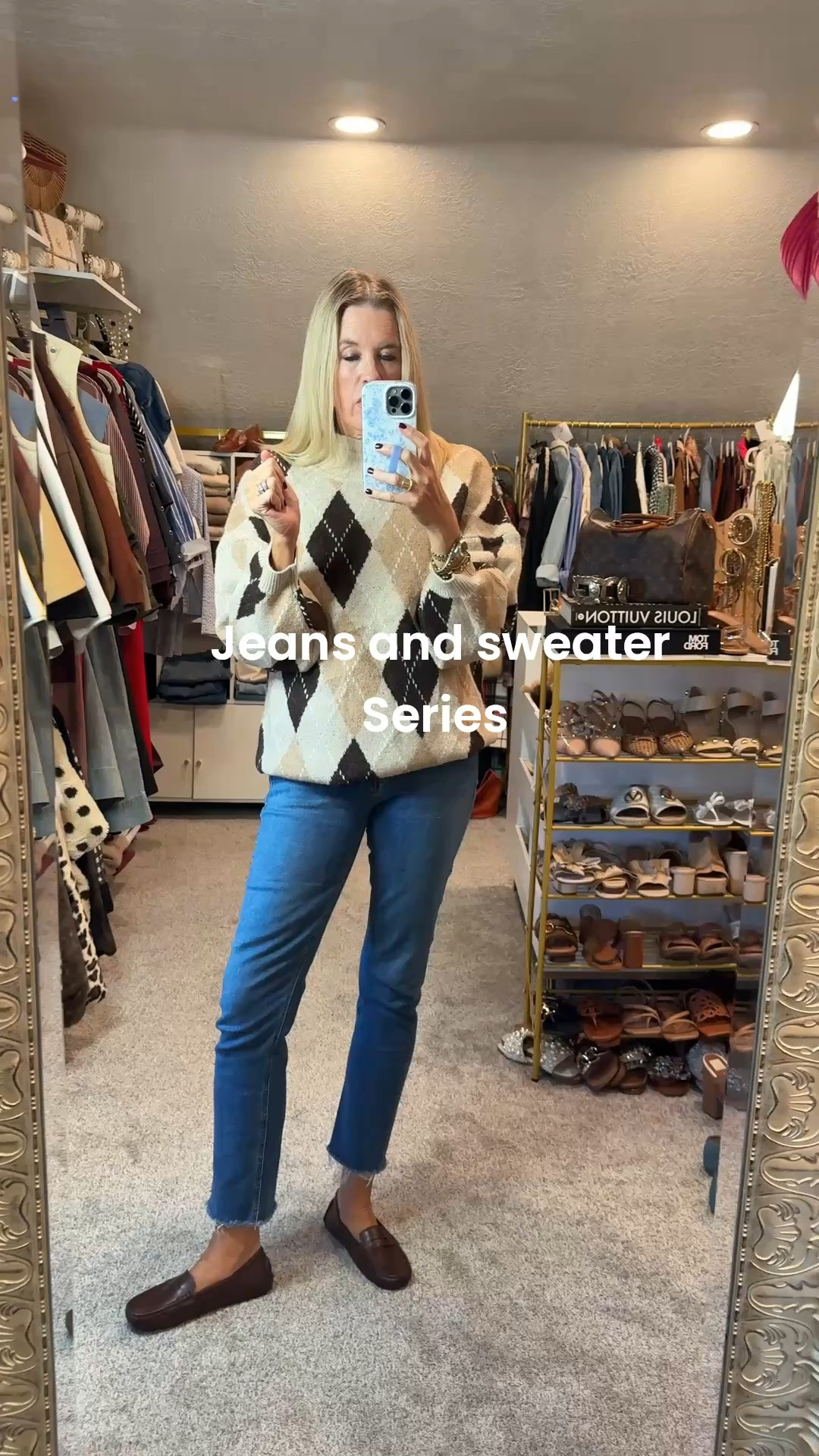 Fall sweater & Jean series under $40 

Jeans are Mother denim straight leg raw hem.. tts

Shoes are brown Affordable loafer  tts

Affordable sweater:

Shades of  brown and tan 
Argyle boyfriboyfriend end sweater


This one is a Anthropologie pullover with fish detail:
Fits tts and comes in several colors and on sale.
Fits tts

Hoop earrings by Julie voz new Fall collection

#LTKootd #LTKOver40 #LTKSaleAlert