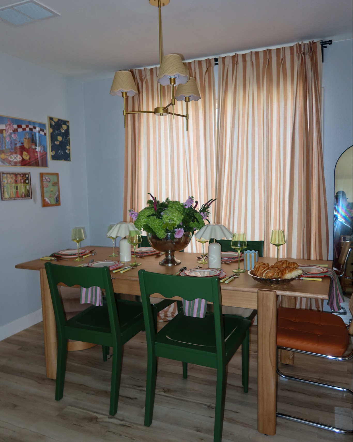 New dining room table + chairs 💡🪞💌🍽️

#LTKHome