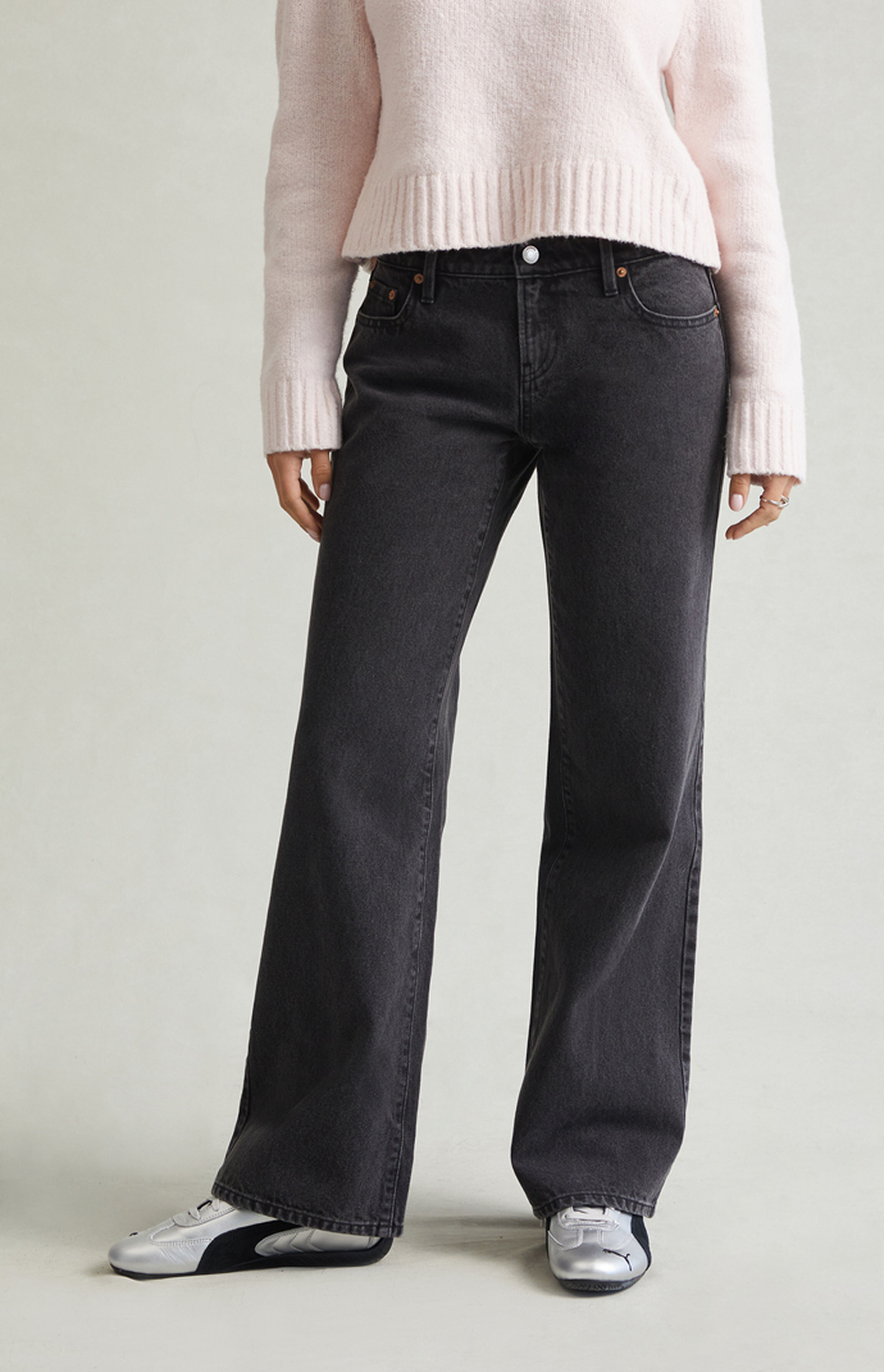 Pacsun Zoe Low Rise Girlfriend Jeans Black | PacSun