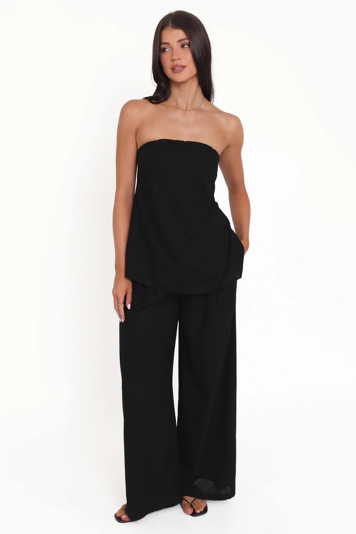 Rosemarie Strapless Top - Black | Petal & Pup (US)