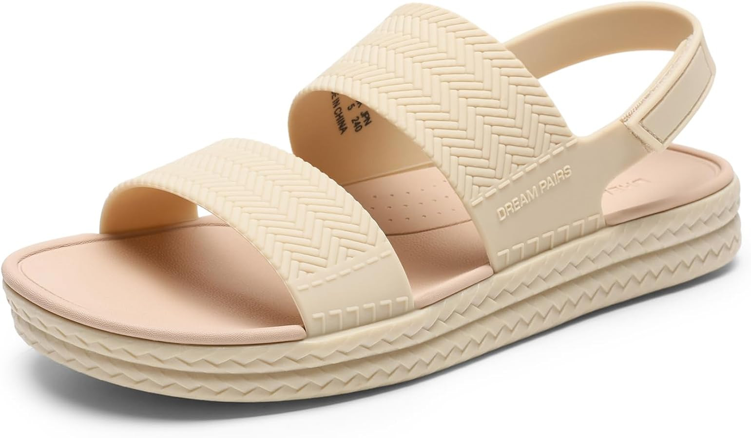 DREAM PAIRS Women Water Sandals Comfortable Flat Beach Platform Dressy Summer Walking Shoes | Amazon (US)