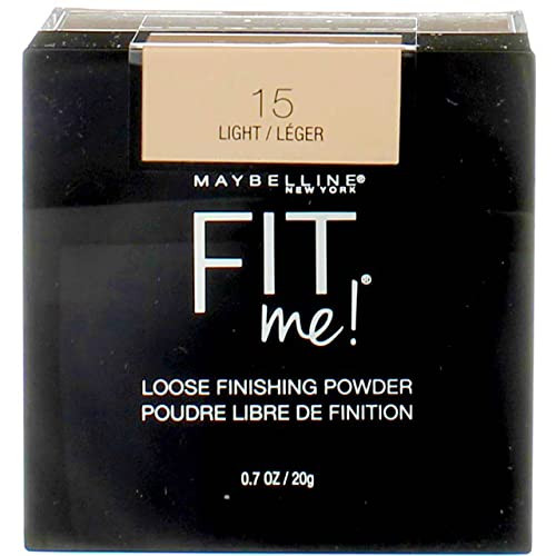 Maybelline Fit Me Loose Finishing Powder, 15 Light, 0.7 oz (Pack of 2) | Amazon (US)