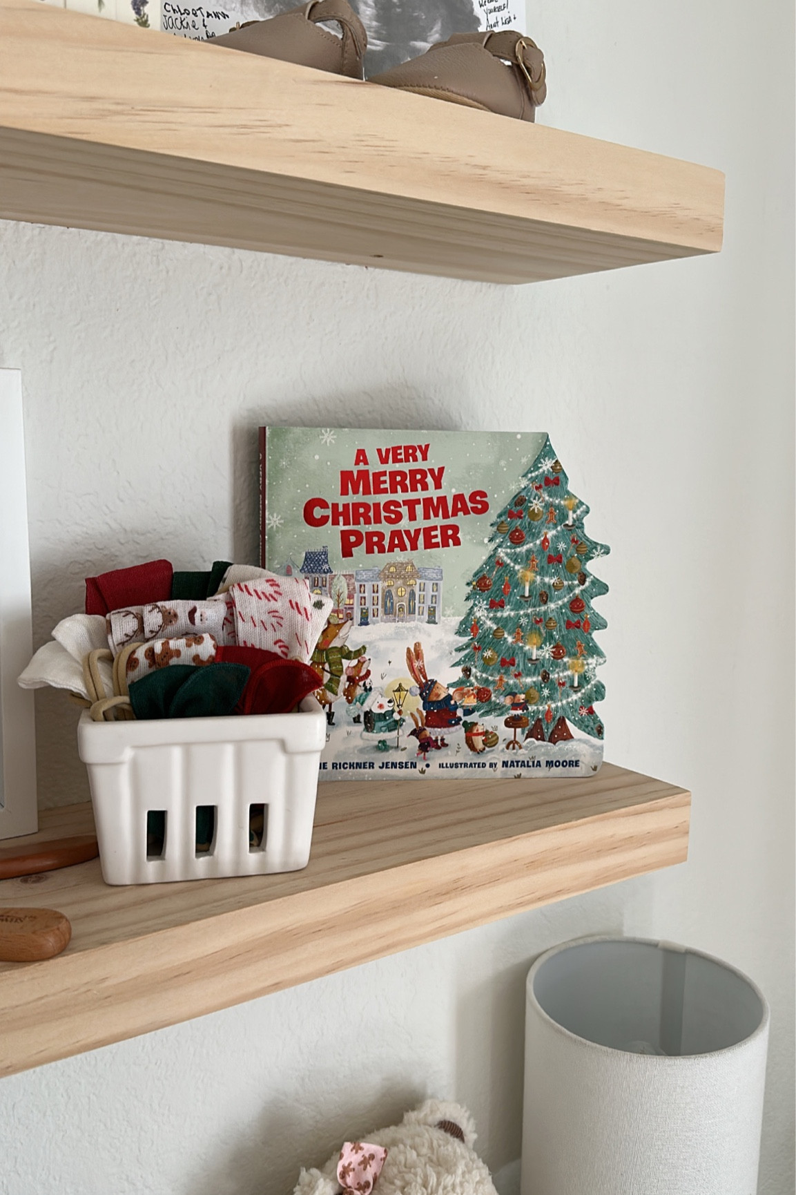 Found this Christmas book at Target and LOVED it for teaching my baby how to pray! #Christmasbook 