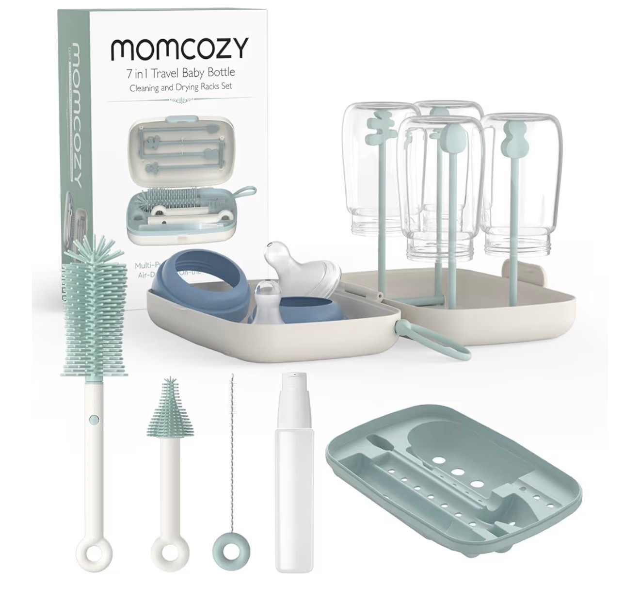 Momcozy Bottle Brush Set - Baby Bottle Cleaner Kit 