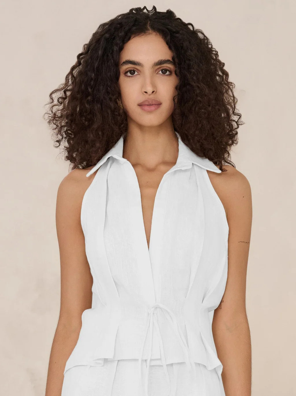 SLOAN LINEN VEST | Hevron
