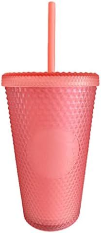 Starbucks 2022 Valentine's Grande (16 oz.) Soft Touch Pink Studded Tumbler | Amazon (US)