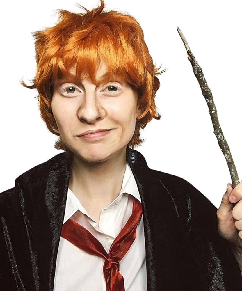 ALLAURA Compatible with Ron Weasley Costume – Short Orange Wig for Adults & Kids – Ideal for ... | Amazon (US)