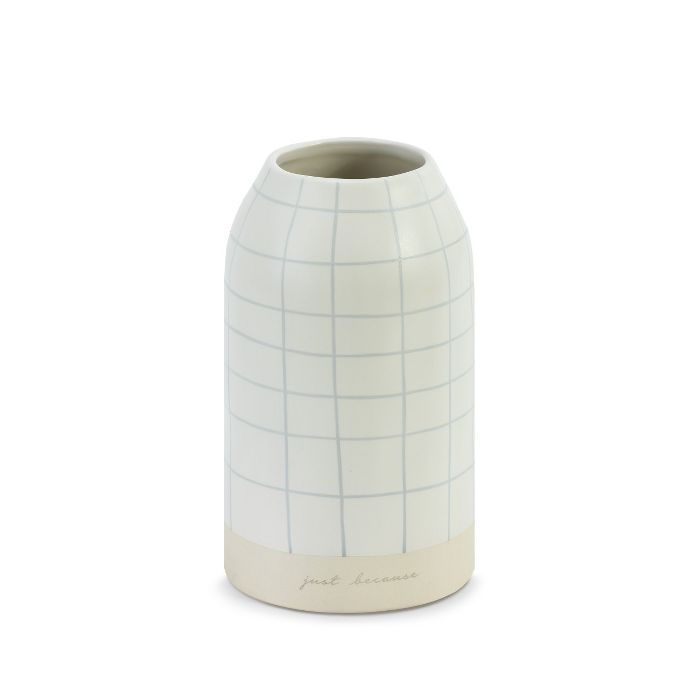 DEMDACO Grid Style Just Because Vase White | Target
