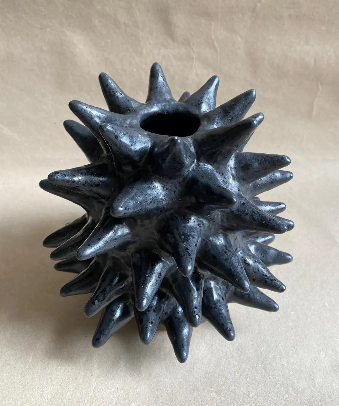 Spiky Black Ceramic Vase | Handmade Sculptural Object | Modern Art Home Decor | Unique Organic Fo... | Etsy (US)