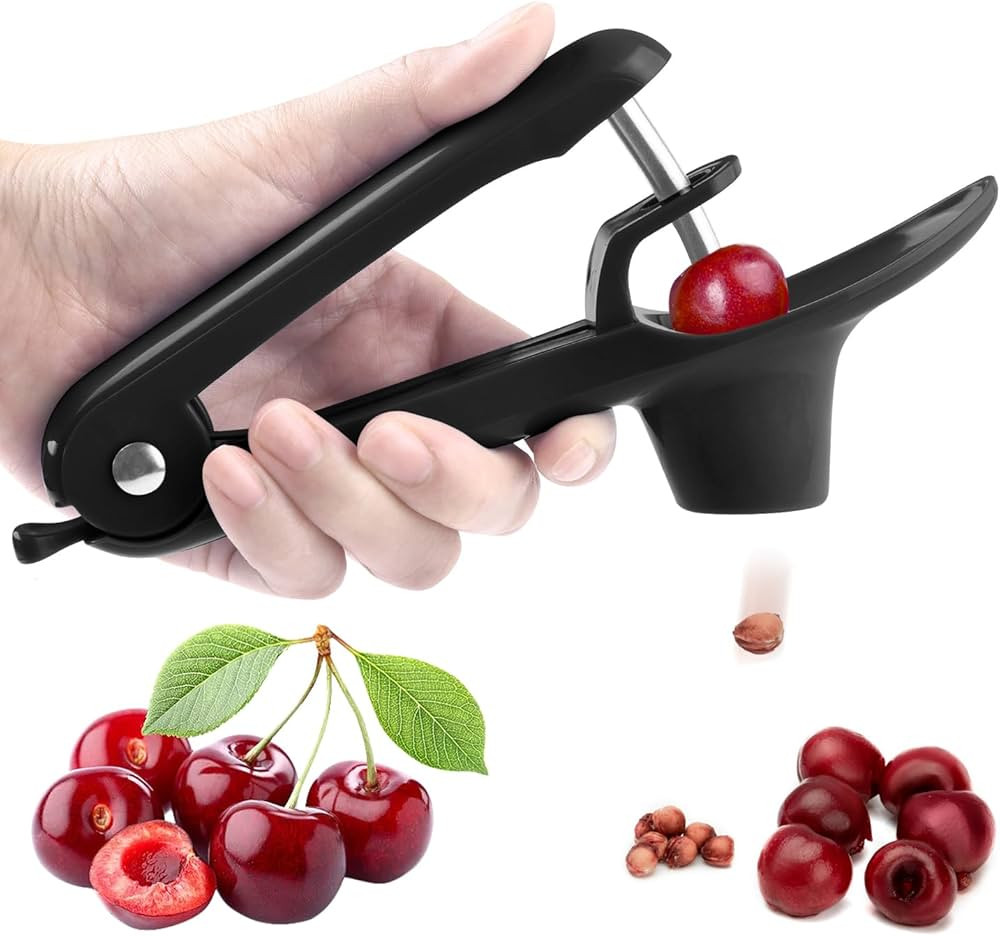 Cherry Pitter, XSCQ Cherry Pitter Tool Corer Stainless Steel with Lock Design, Saving time and En... | Amazon (US)