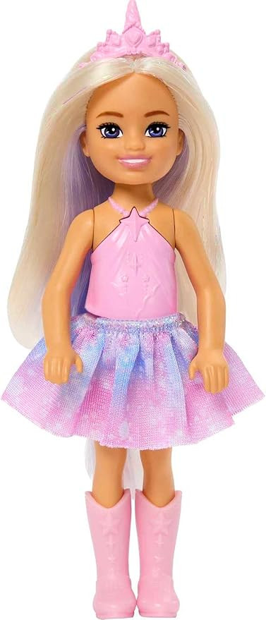 Barbie Unicorn-Inspired Chelsea Doll with Lavender Hair, Unicorn Toys, Horn Headband and Detachab... | Amazon (US)
