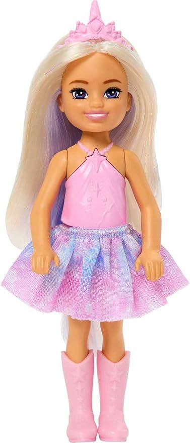 Barbie Unicorn-Inspired Chelsea Doll with Lavender Hair, Unicorn Toys, Horn Headband and Detachab... | Amazon (US)