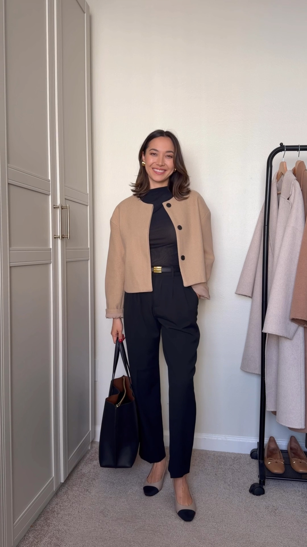Simple spring work outfit 

Amazon collarless jacket 
Br top — 40% off 
GAP ankle trousers — 40% off
Sam Edelman ballet flats 
Aliz slingbacks 

#LTKWorkwear #LTKPlusSize