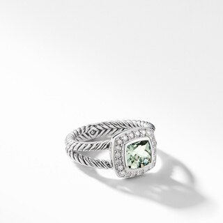 Petite Albion® Ring with Prasiolite and Diamonds | David Yurman