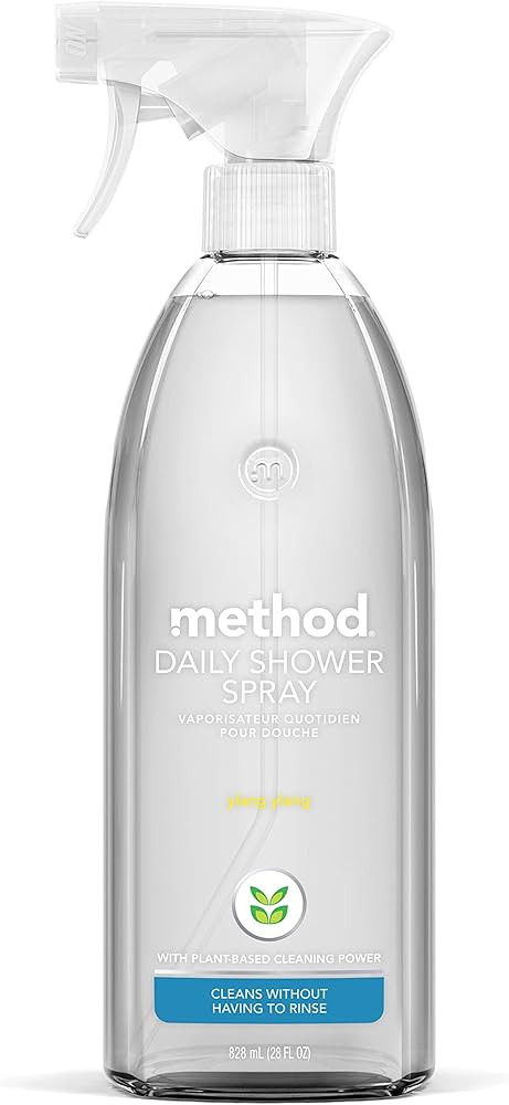Method Daily Shower Cleaner Spray, Ylang Ylang, For Showers, Tile, Fixtures, Glass and Tubs, 28 o... | Amazon (US)