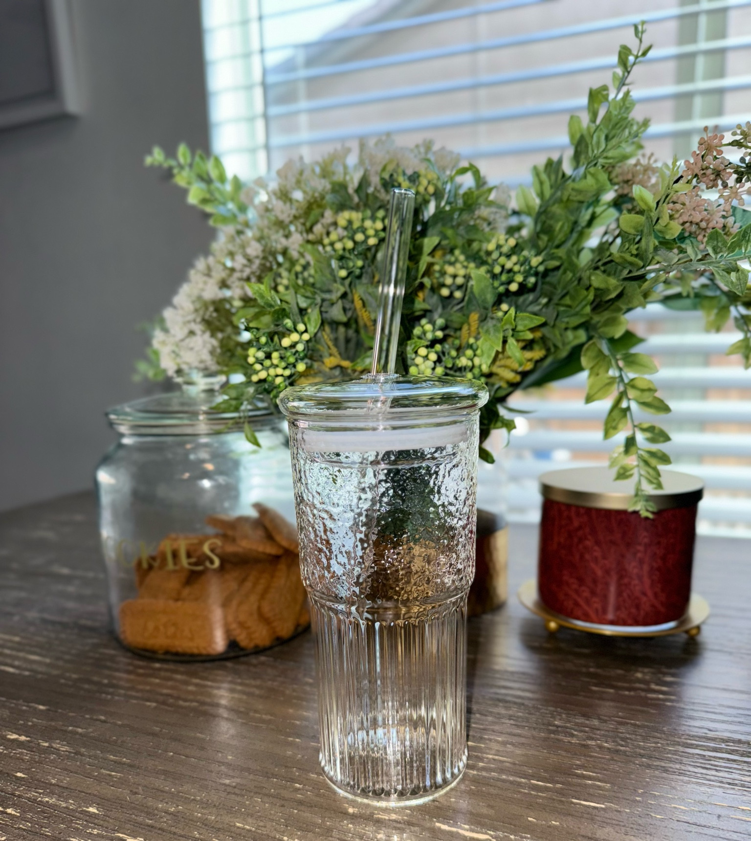 Glass Cup with Lid and Glass Straw, one of my top favs! 

#LTKFindsUnder50 #LTKSummerSales #LTKHome