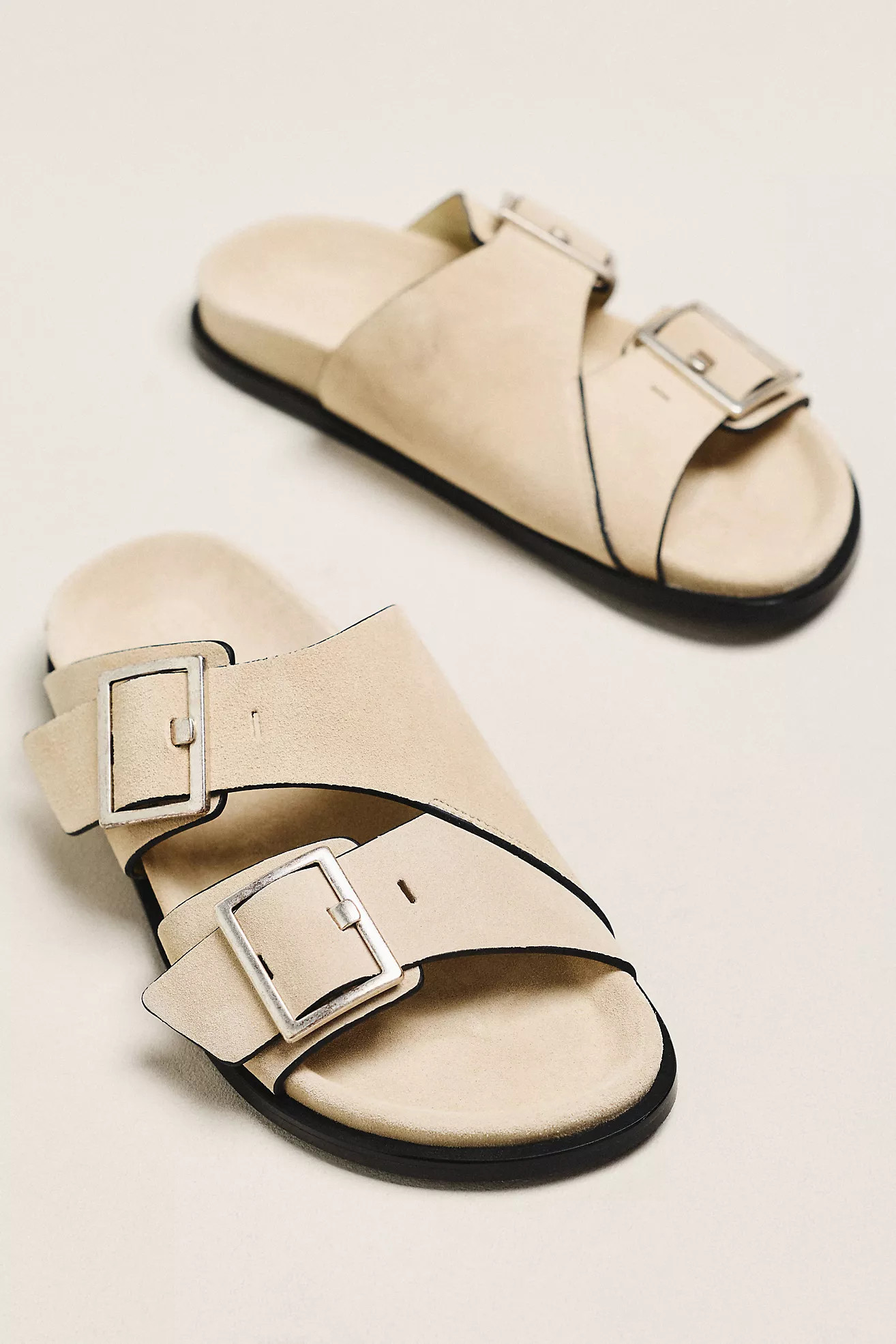 ALOHAS Alba Double Buckle Slide Sandals | Anthropologie (US)