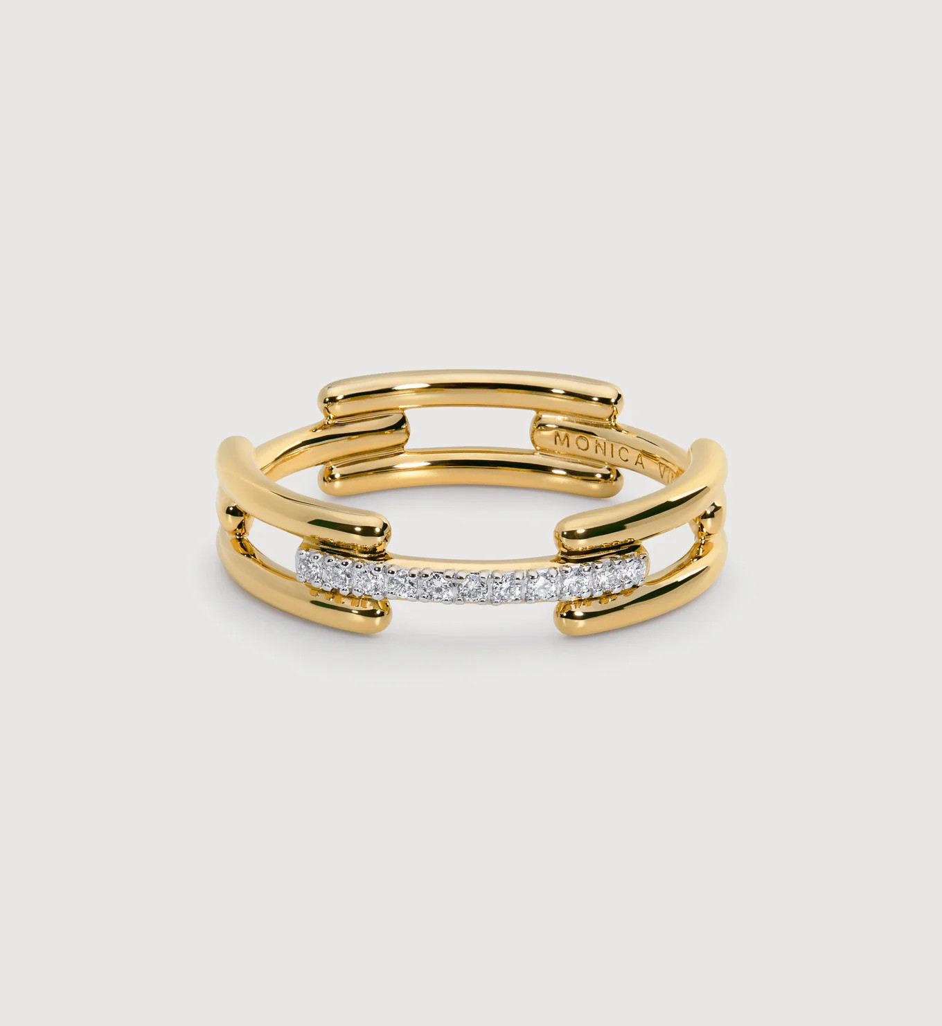 Signature Link Diamond Ring | Monica Vinader (US)