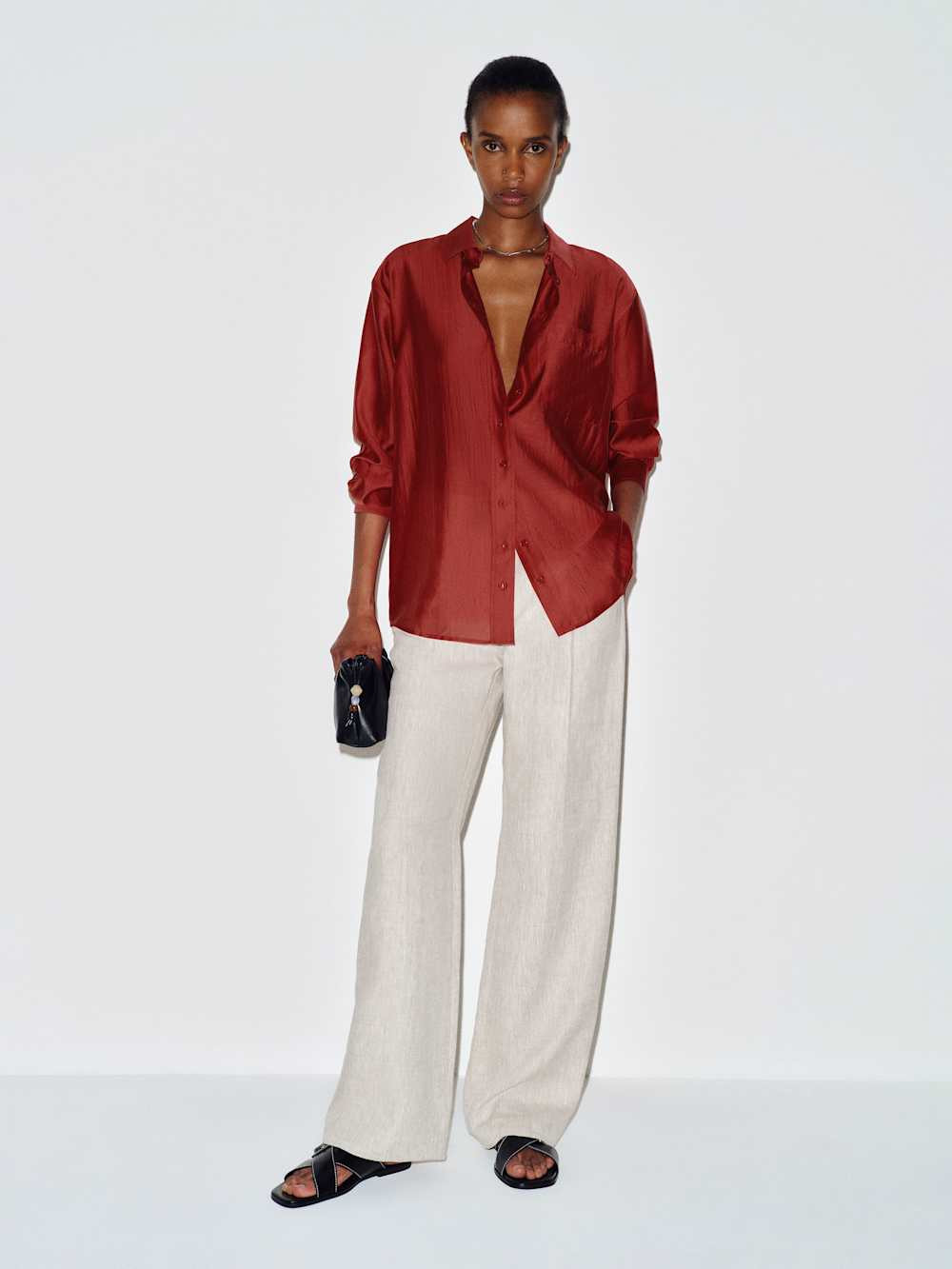 Eli Oversized Shirt | Reformation (Global)