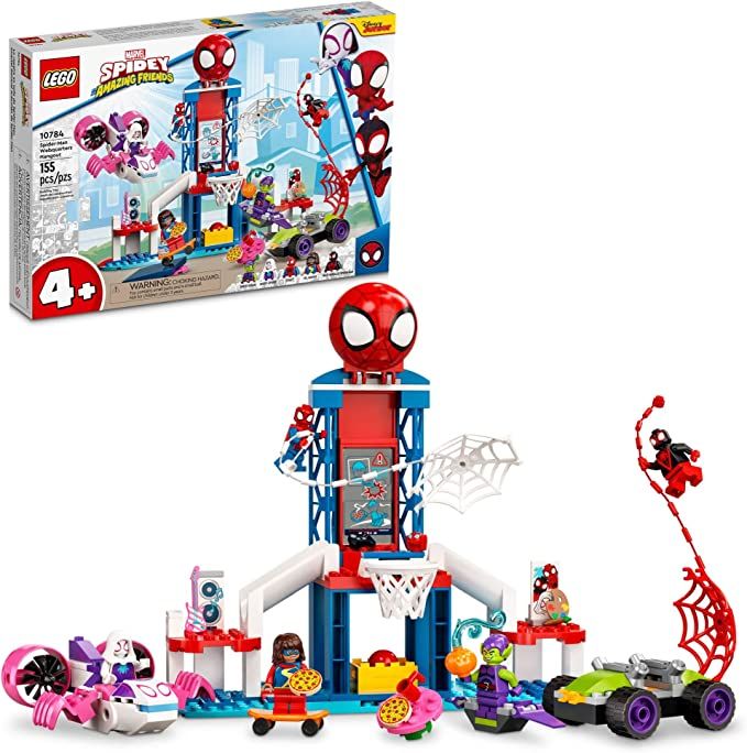 LEGO Marvel Spidey Spider-Man Webquarters Hangout 10784 Building Toy Set for Preschool Kids, Boys... | Amazon (US)