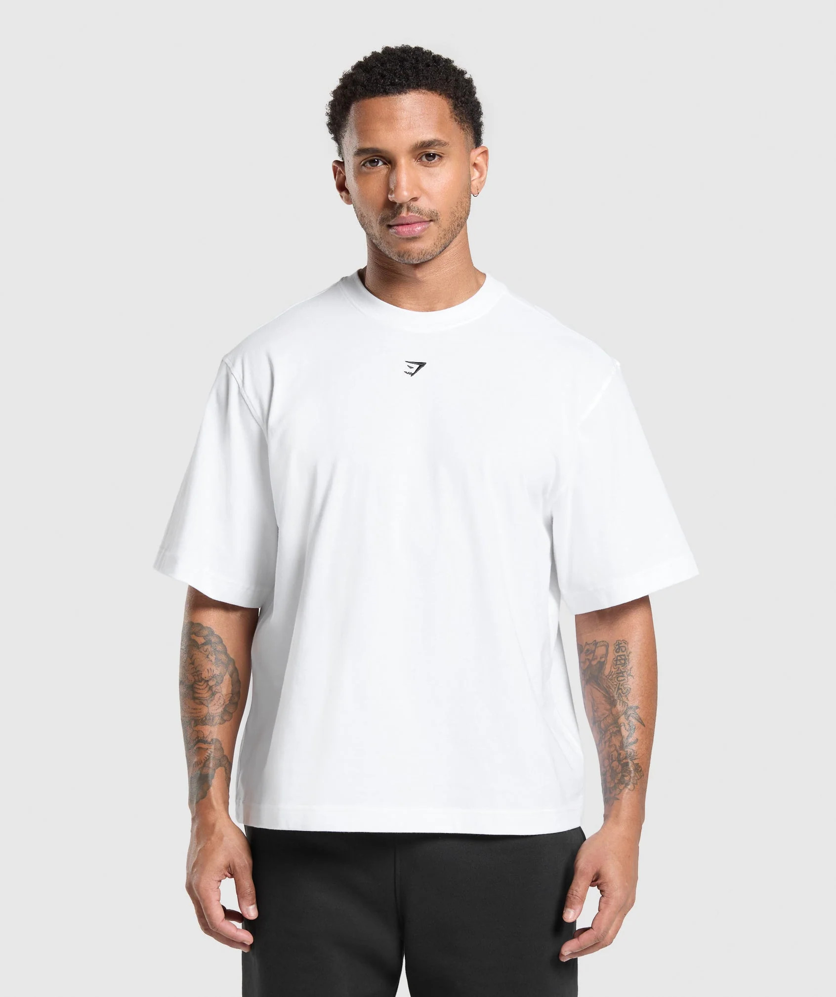 Gymshark Rest Day Essentials Boxy T-Shirt - White | Gymshark EU