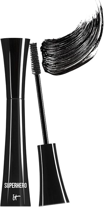 IT Cosmetics Superhero Mascara – Volumizing & Lengthening Black Mascara, Buildable Lash Volume,... | Amazon (US)
