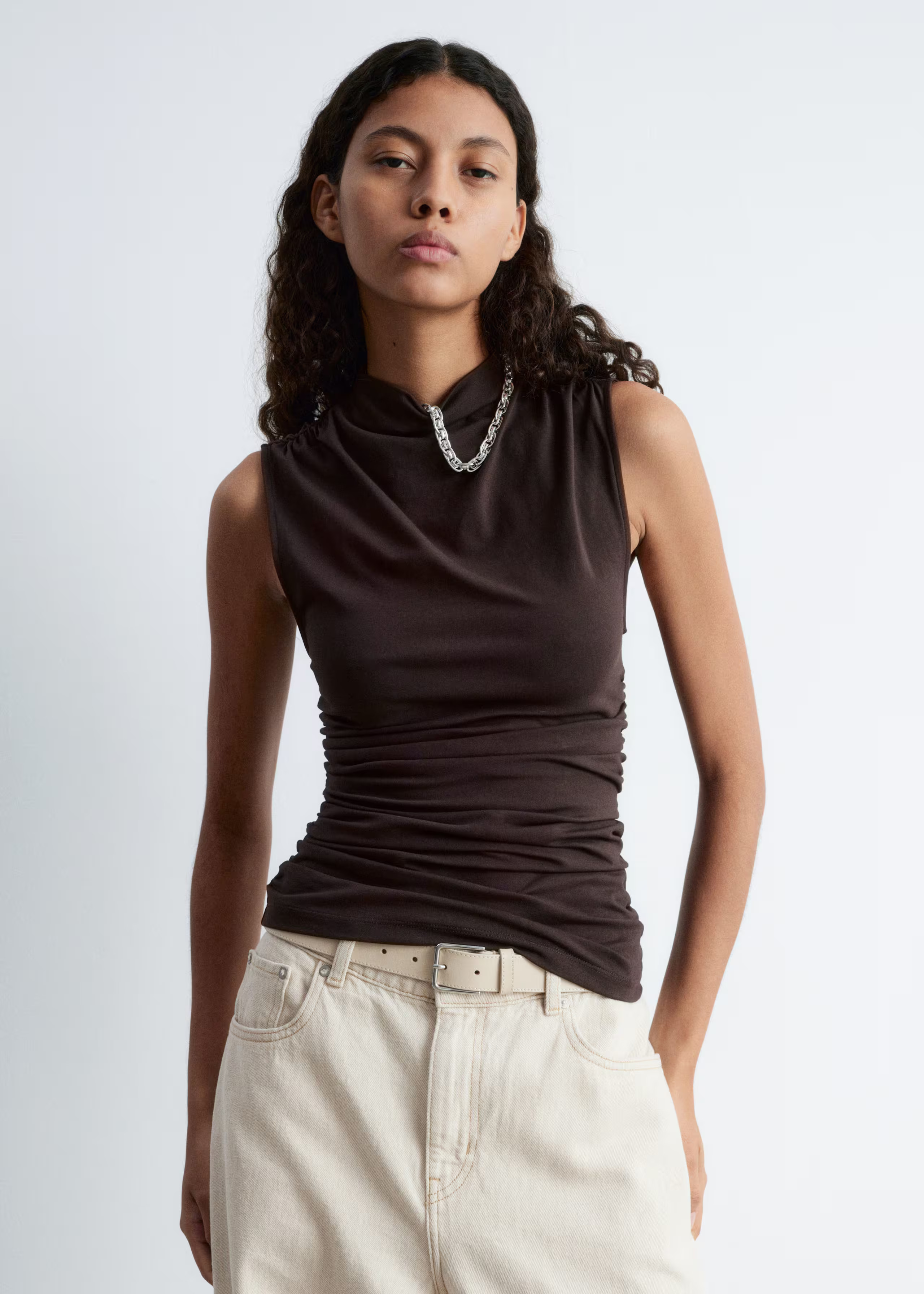 Sleeveless Mock-Neck Top | & Other Stories UK