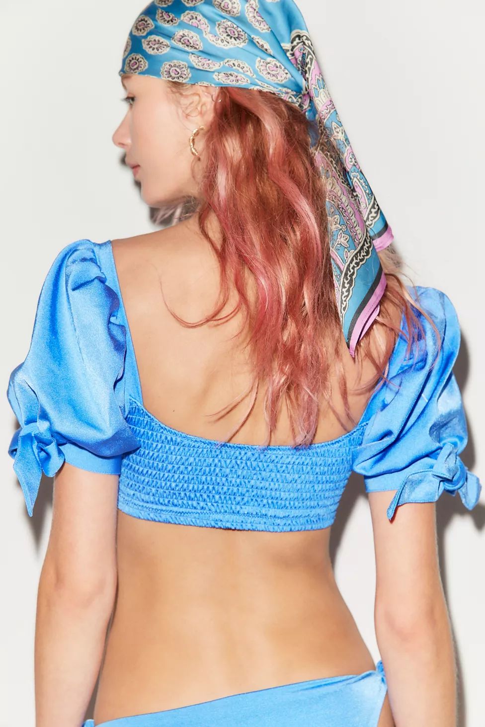 Agua Bendita Eileen Short Sleeve Bikini Top | Urban Outfitters (US and RoW)