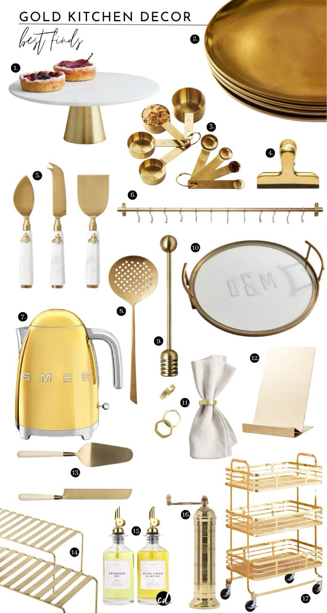 Gold Kitchen Decor Items & Accessories 

#LTKhome #LTKGiftGuide
