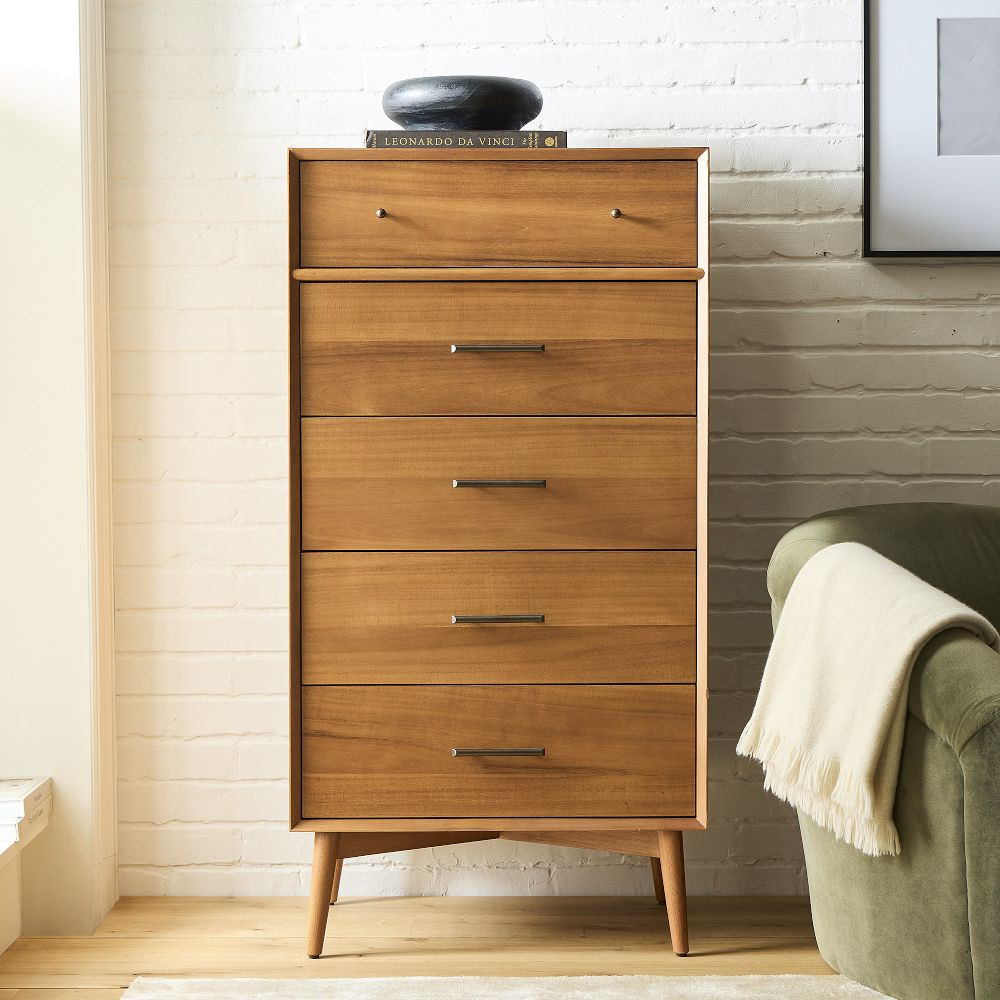 Mid-Century 5-Drawer Dresser (27") | West Elm (US)