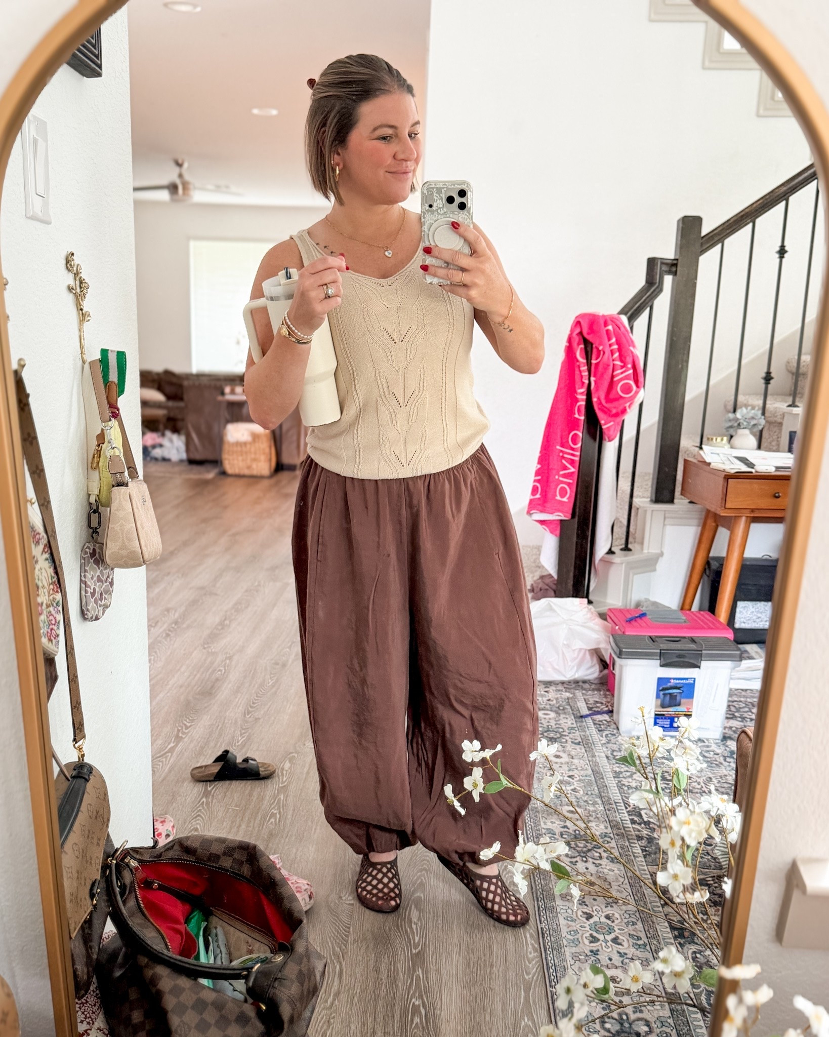#ootd 
Amazon top, Zara pants, Amazon shoe