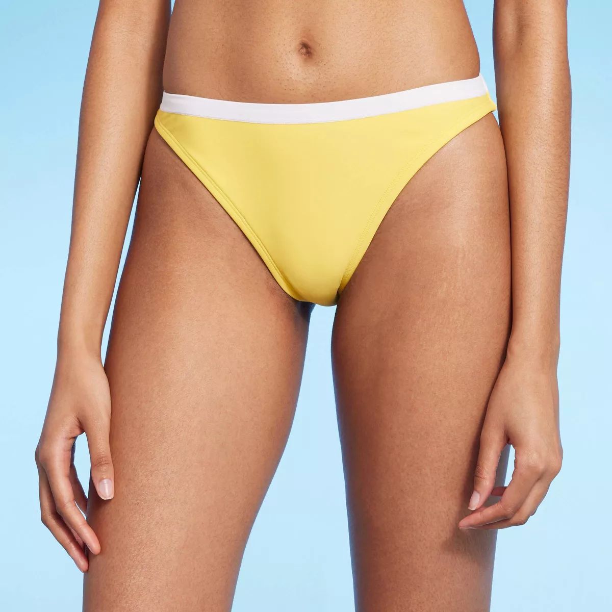 Women's Medium Coverage Bikini Bottom - Shade & Shore™ Yellow XS | Target