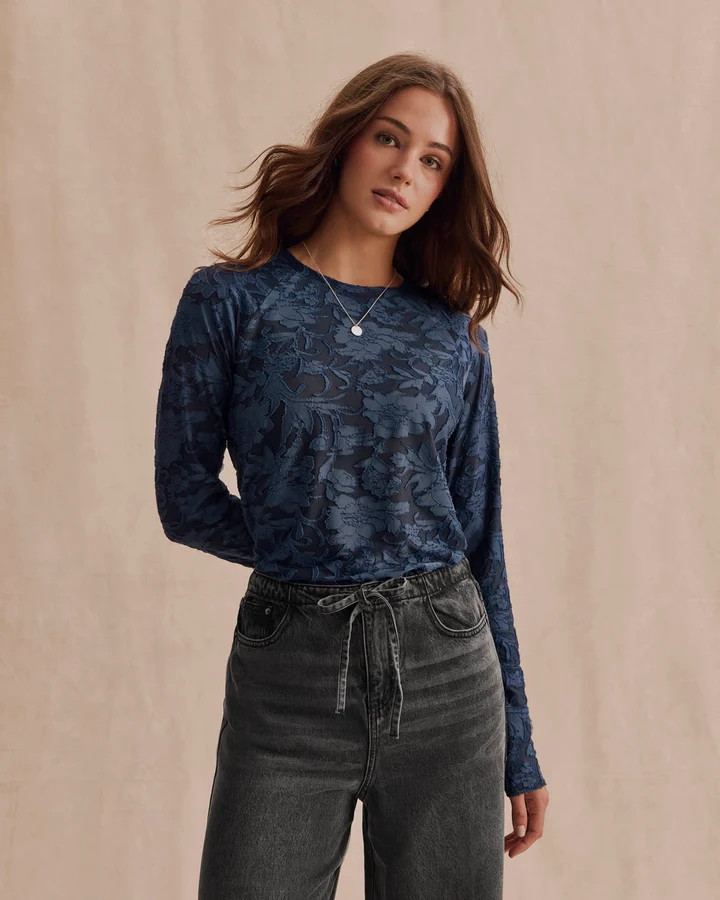Cecelia Floral Long Sleeve Tee | Splendid