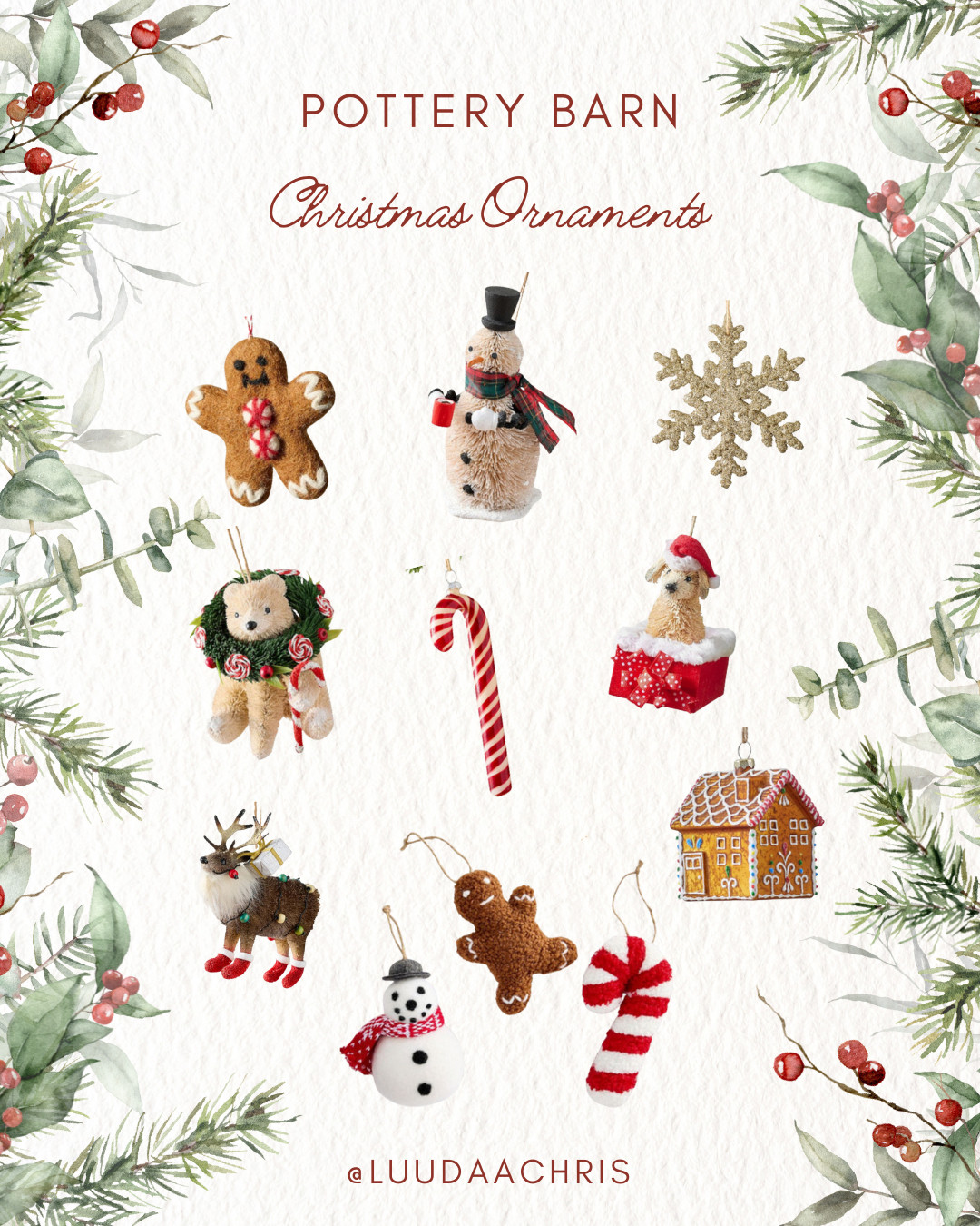 adorable pottery barn ornaments to gift this year! 

 #LTKGiftGuide #LTKHoliday #LTKSeasonal