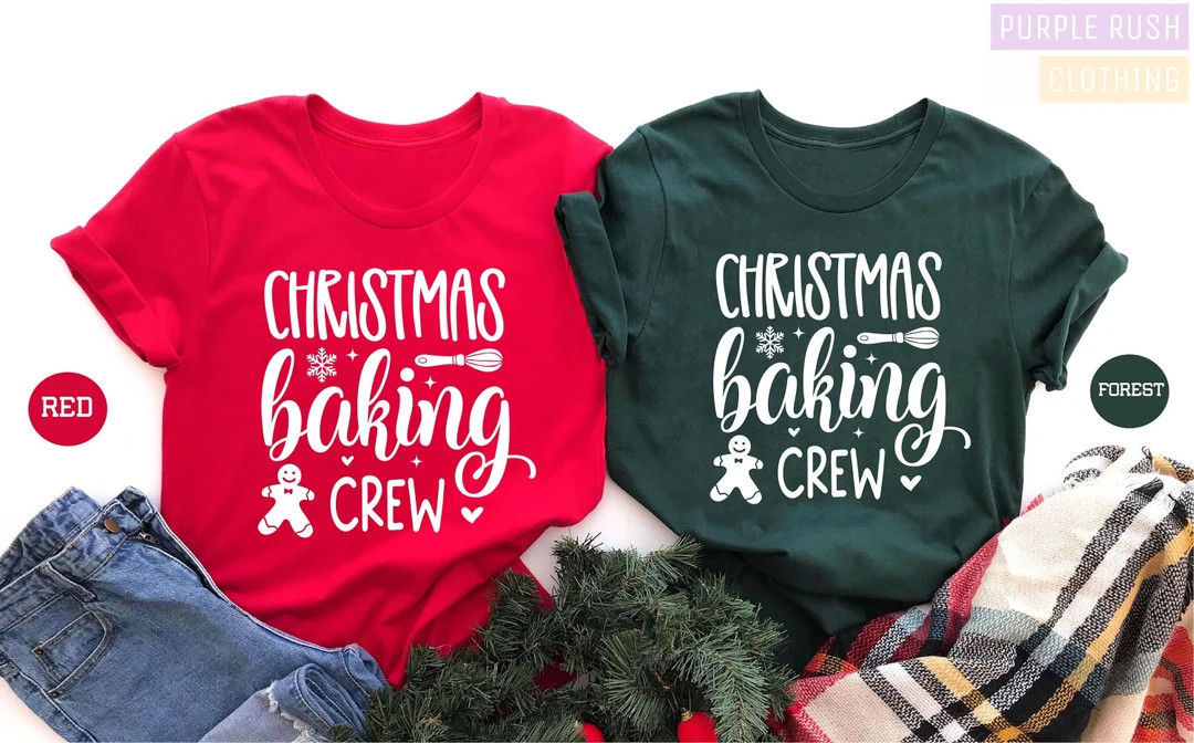Christmas Baking Crew Christmas Shirt Christmas Shirts - Etsy | Etsy (US)